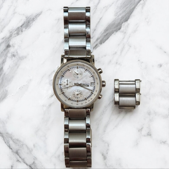 DKNY Silver Chronograph Watch main image 5